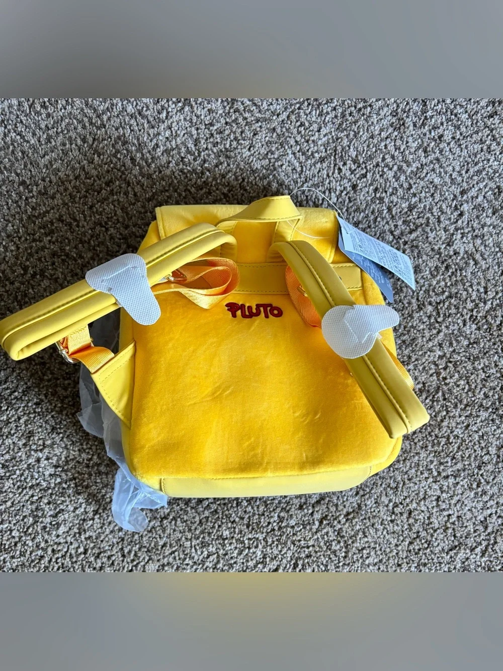 Disney Yellow Pluto Plush Backpack